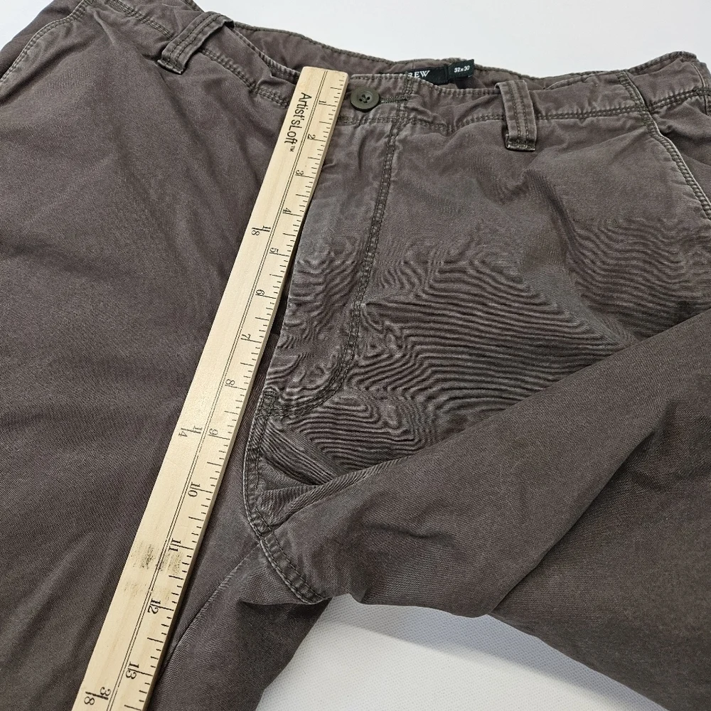 J Crew Cargo Pants Men’s 32x30 Green VTG Y2K Fleece Lined Military Field Heavy